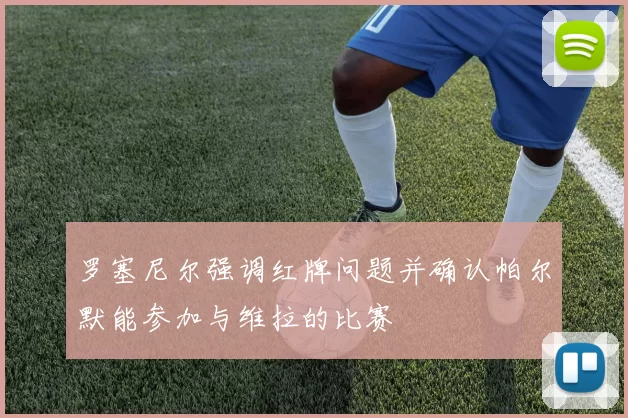 罗塞尼尔强调红牌问题并确认帕尔默能参加与维拉的比赛
